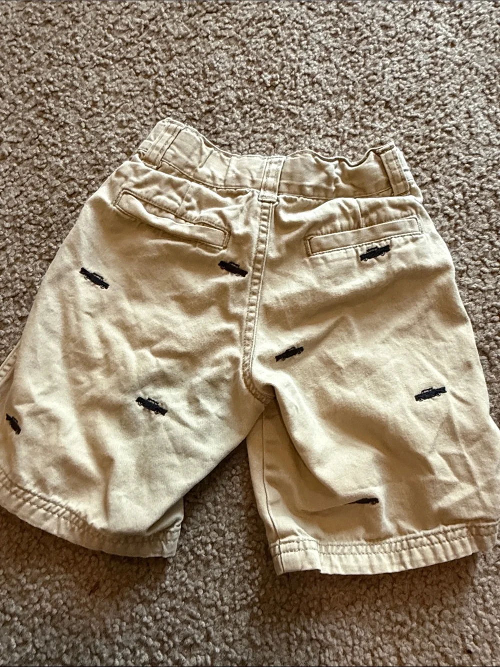 B15 Lot of 2 4t Kids Cotton Shorts - Blue and Khaki |